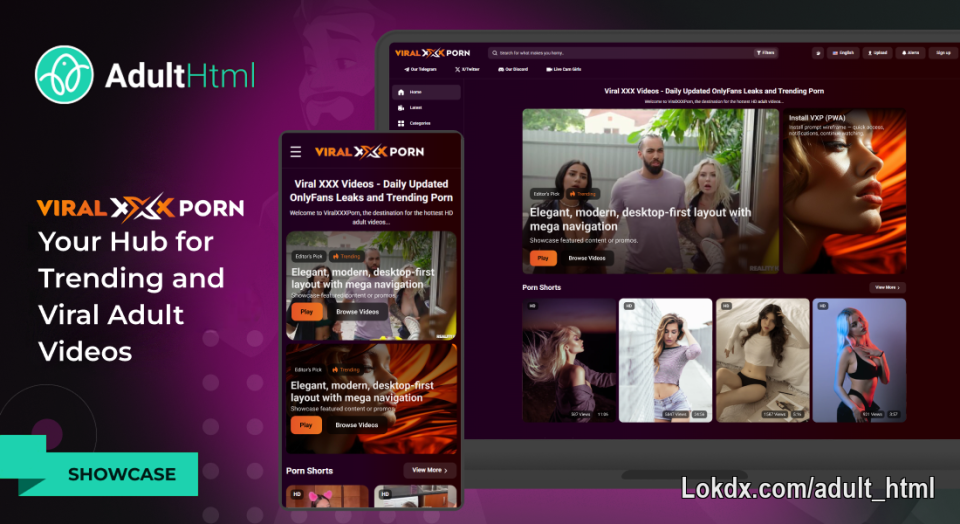 New Project Showcase: Dedicated Development Team for the ViralXXXPorn Platform Redesign

ViralXXXPorn is an adult video platform with a growing library of content, making it easy for users to discover and watch trending XXX clips and viral videos.

The client approached us to redesign the platform and introduce a new feature. The website was built on Kernel Video Sharing — stable, but with an outdated interface that required a full visual and UX refresh.

Project goals included:
- complete redesign with light and dark themes
- new UI based on client wireframes
- redesign of key pages
- modern video platform UX patterns
- implementation of a Shorts-style vertical video section
- preparation for premium features
- improved mobile responsiveness
- full compatibility with KVS

Due to the scale of the project, we worked with a dedicated team covering UI/UX, frontend, and CMS integration.

The client communicated directly with the specialists, which helped streamline feedback, speed up execution, and maintain consistency throughout the project.

The frontend was built using HTML/CSS, while the Shorts section was developed with Vue.js for a more dynamic, mobile-first experience.

Shorts Section

We introduced a dedicated Shorts-style experience with:
- vertical video format 
- consistent cross-device interface
- simplified navigation (Home • Search • Share • Like • Comment)

A flag-based system in KVS allows easy management of videos displayed in this section.

The result is a lightweight, engaging experience focused on quick discovery and continuous viewing.

If you're planning to upgrade an existing platform or build something new, the right approach makes a difference.

We combine design and development to deliver scalable, high-performing platforms. Let’s connect to explore how we can turn your ideas into a successful project.